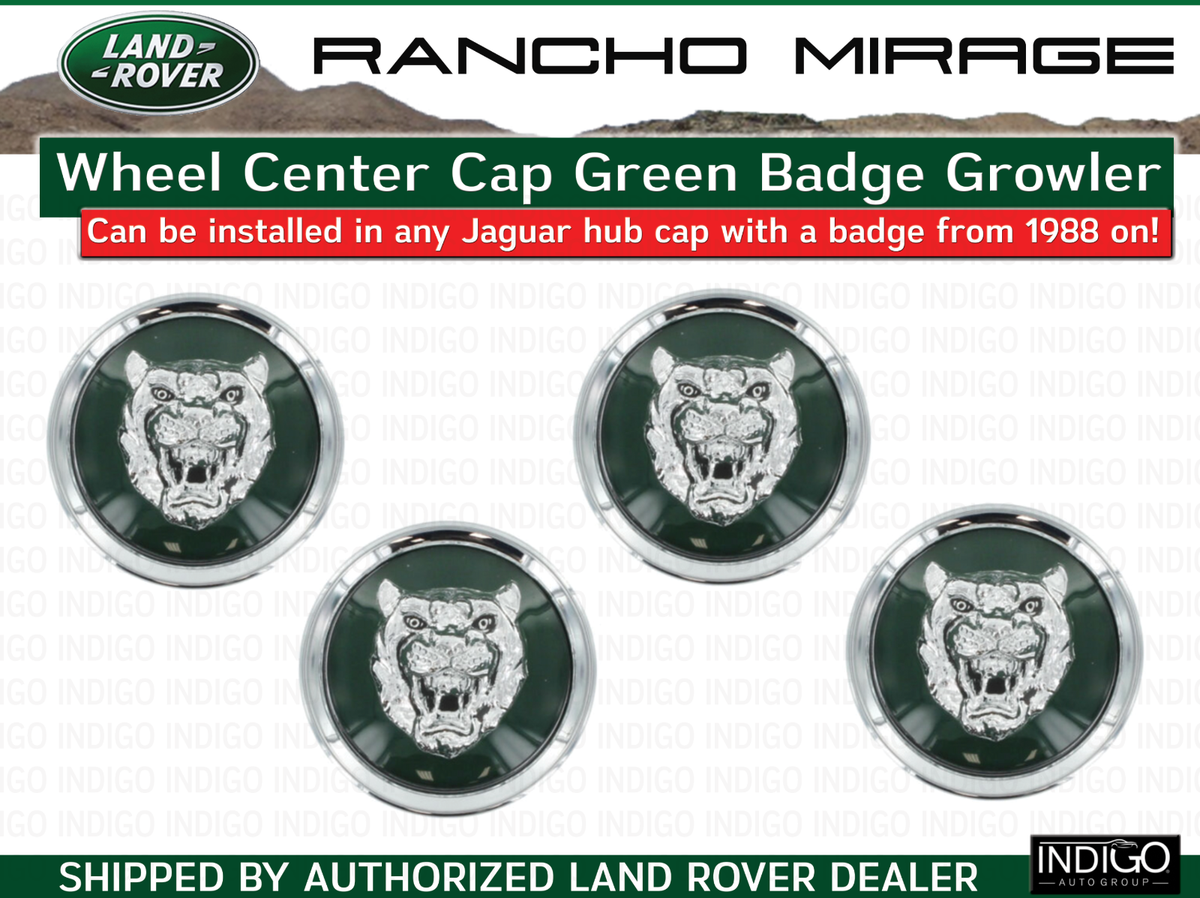 Jaguar OEM Green Wheel Badge Center Cap Set Of 4 X-TYPE S-TYPE XJ