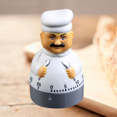  1pc Küche Timer Cartoon Chef Form Kunststoff Countdown Timer Cook Helfer
