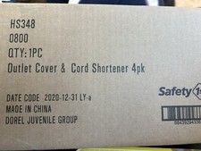 Safety 1st Outlet Cover With Cord Shortener 4 count