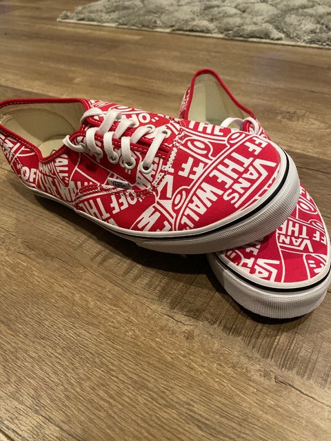 red vans off the wall shoes