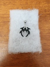 Belly Ring Deer Buck Antlers Dangle Naval Steel Body Jewelry