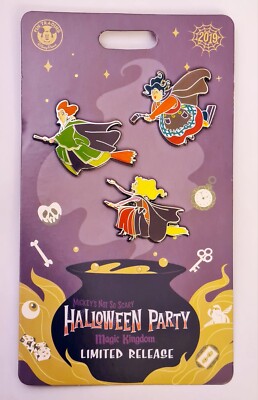 Walt Disney World MNNSHP Collection Pin Set Hocus Pocus 2019