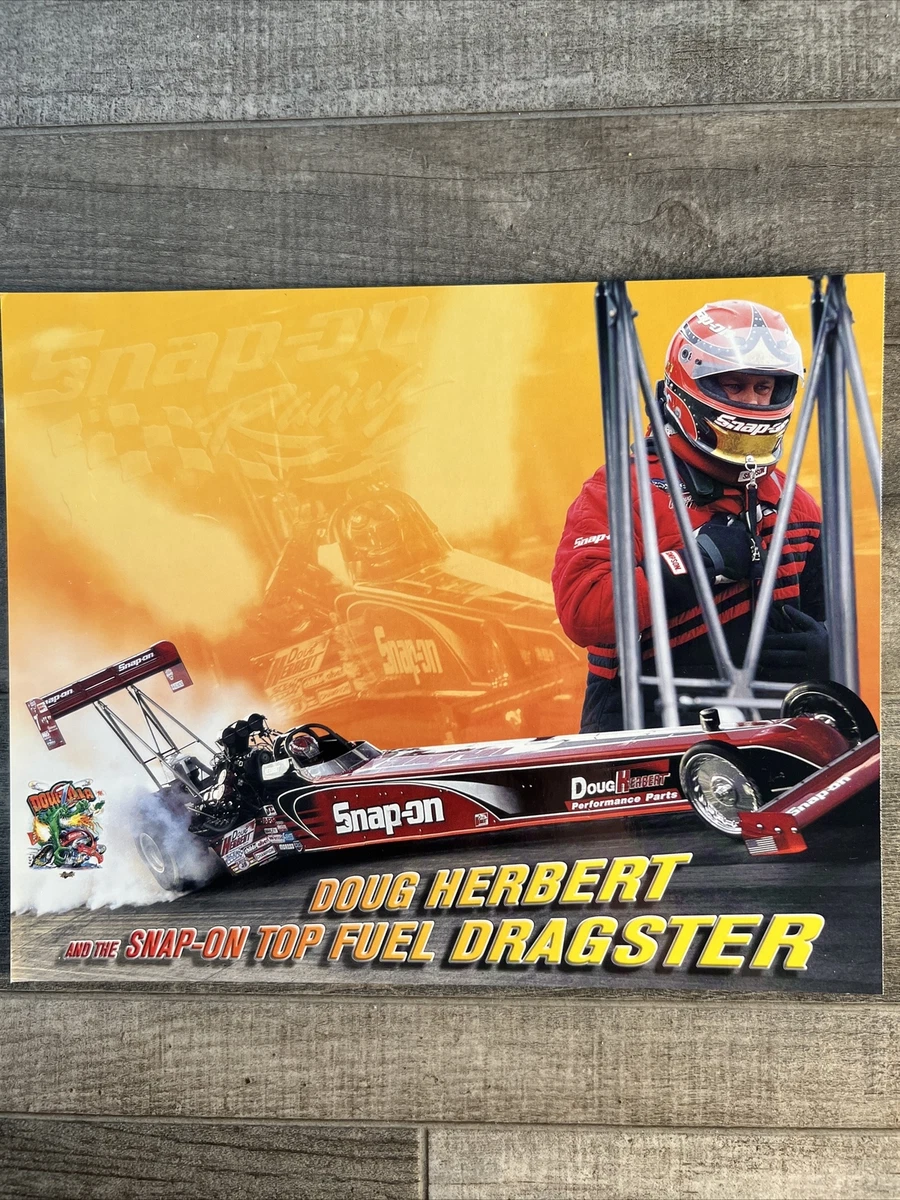 Vintage NHRA Poster Doug Herbert Snap-On Top Fuel Dragster Hero Card