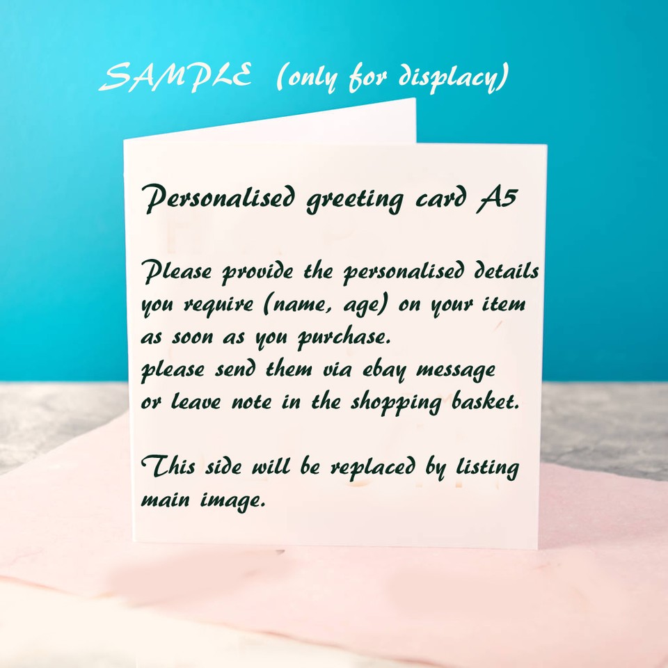 ACDC Rock band - Personalised Birthday Greeting Card A5 Friend / son ...