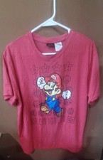 Vintage NINTENDO BRAND SUPER MARIO BROS Men's T Shirt L - Excellent Condition