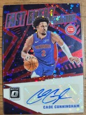 2022-23 Panini Optic Cade Cunningham Detroit Pistons Auto /25 #FBS-CUN
