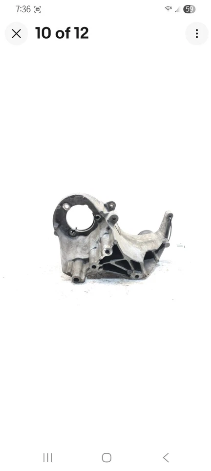 1994-2004 OEM FORD MUSTANG COUGAR ALTERNATOR AND PS PUMP BRACKET F6SE-10239-AA - Image 2 of 3