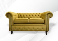 Sofa 2 Sitzer Design Sofas Polster Couchen Leder Relax Chesterfield Sitz MöBel