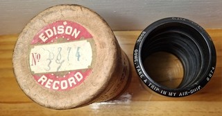 EDISON 2MIN CYLINDER RECORD #8874 COME TAKE A TRIP IN MY AIR SHIP BILLY MURRAY