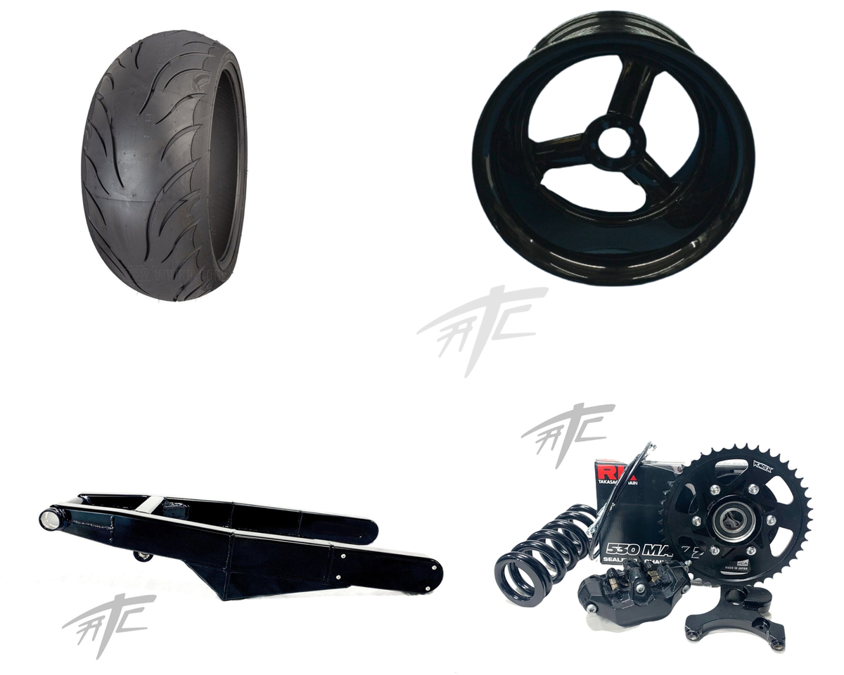 HAYABUSA 300 OSD FAT TIRE KIT BLACK REPLICA WHEEL 1999-2007 SUZUKI