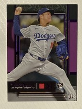 Yoshinobu Yamamoto 2024 Topps Museum Collection Amethyst RC 21/99 Dodgers
