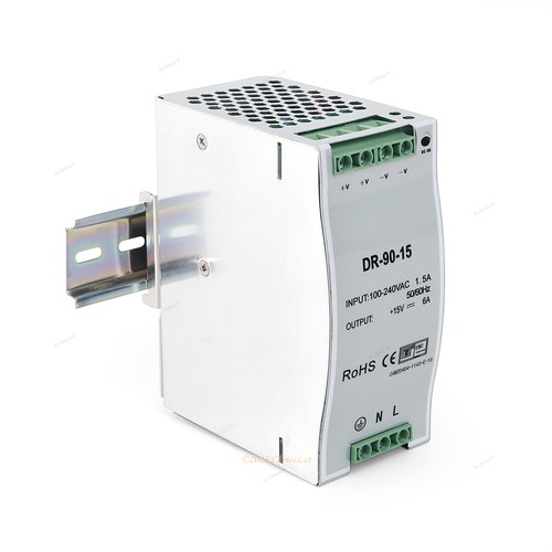 90W 15V 6A Din Rail Power Supply For HOMSECUR Video Door Intercom System - Picture 2 of 10