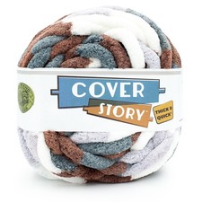 Lion Brand Cover Story Thick Quick Yarn-Snow Peak