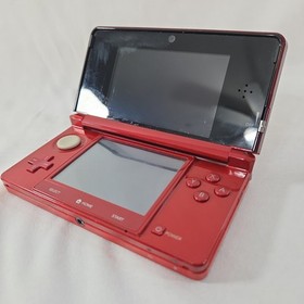 Nintendo 3DS Handheld System - Flame Red With Charger + 2GB SD CARD CTR-001