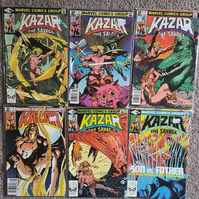 Ka-zar: The Savage #2-9, 13-16, 18, 20-28, 30-34 (1981-1984) Marvel Comics