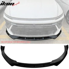 Fits 24-25 Hyundai Sonata N Line IKON V1 3PCS Front Bumper Lip Chin Matte Black