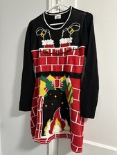 Christmas Sweater Light Up Dress-size Large Great Condition