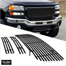 For 2003-2006 Gmc Sierra 15002500hd3500 Stainless Black Billet Grille Combo For 2003-2006 Gmc Sierra 15002500hd3500 Stainless Black Billet Grille Combo