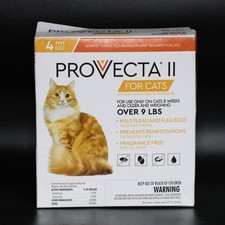 Provecta II Flea Treatment for Cats OVER 9 Pounds, 4 Month Supply