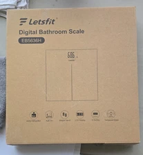 Letsfit Digital Body Weight Scale Bathroom Scale Large Backlit Display EB5636H