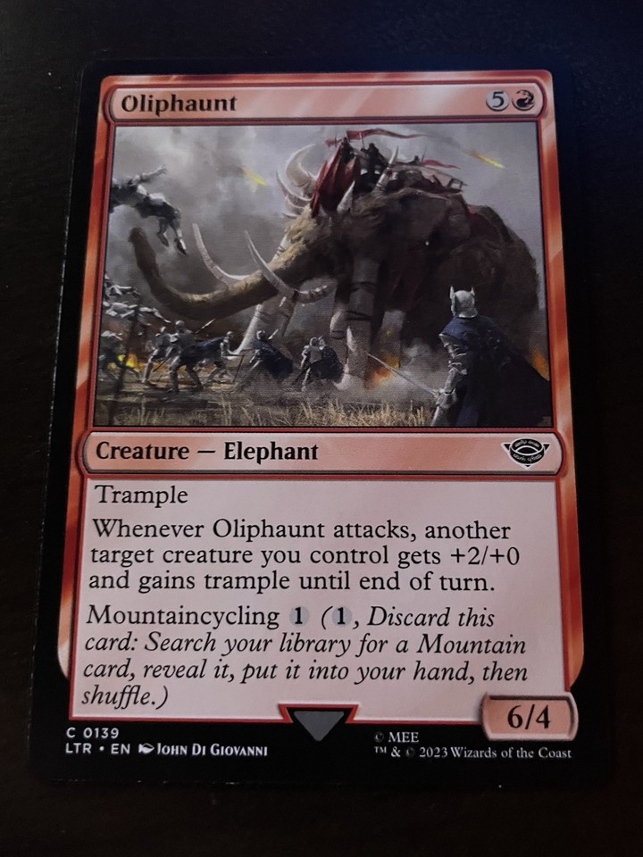 Oliphaunt MTG Magic the Gathering Card NM Near Mint Lord Rings LTR | eBay