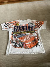 1999 Tony Stewart AOP Vintage T-shirt, NASCAR, Made in USA, Sz L