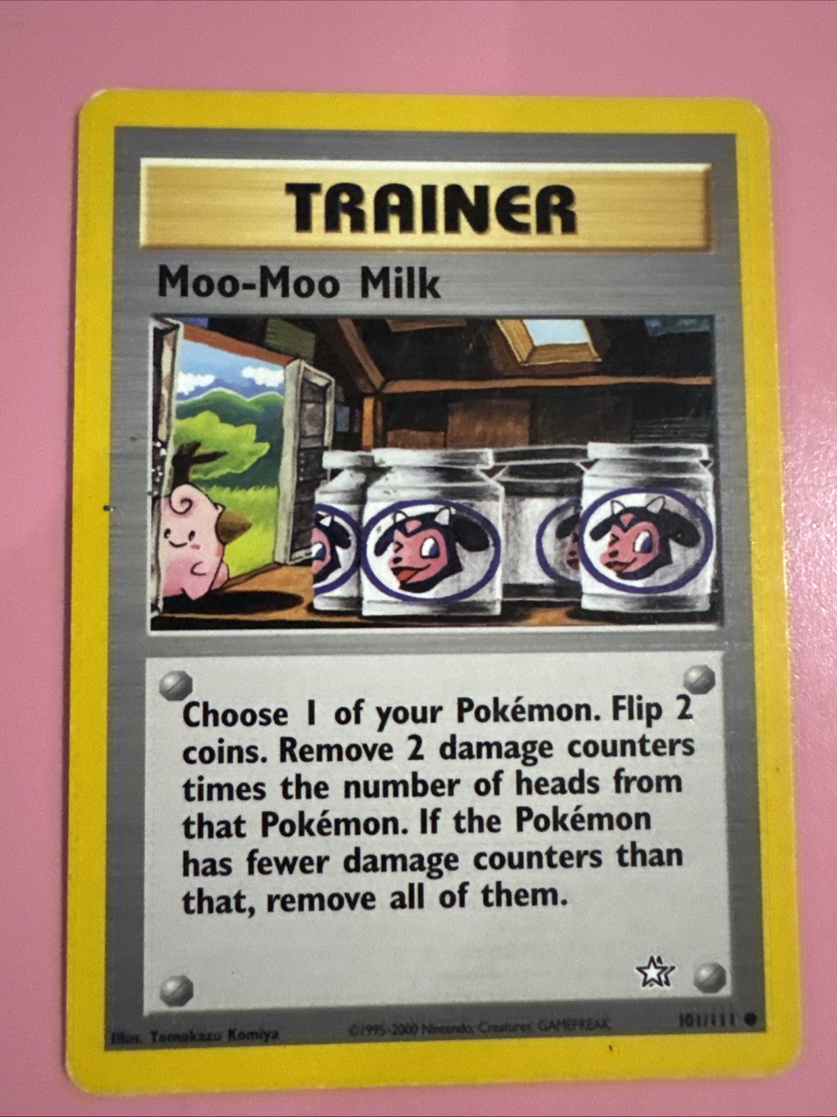 POKEMON MOO-MOO MILK TRAINER CARD.