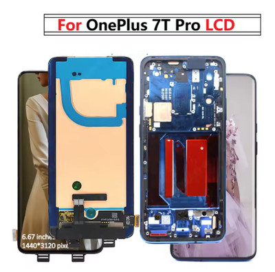 For Oneplus 7T Pro OLED LCD Display Touch Screen Digitizer Assembly Replacement
