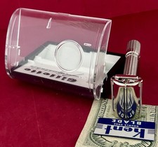 Vtg 1960 GILLETTE 195 Adjustable Fat Boy Razor Case NOS Blade SWEET $.99 START!