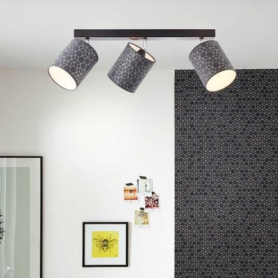 Brilliant Deckenstrahler Lampe Leuchte Galance Schwarz max 3x 40W E27 schwenkbar