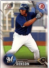 2016 Bowman #BP30 David Denson Prospects