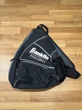 Franklin Pickleball Sling Bag Backpack Black & Gray 18.5 x 13 x 8