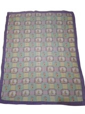 Vintage Holly Hobbie Petticoat Quilt Blanket 52x42 Read