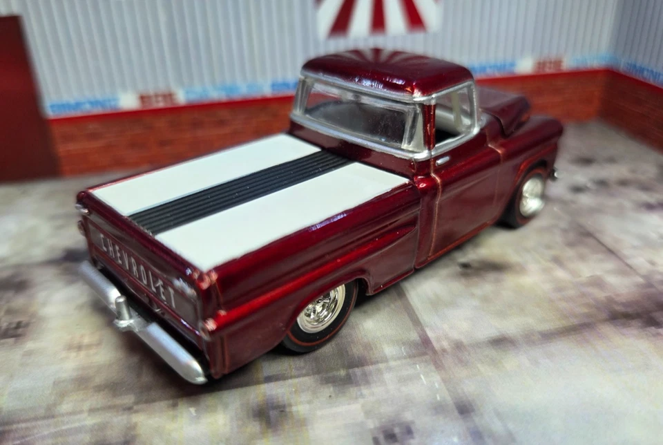 Chevy Apache 59 1999 Hot Wheels 100 % coleccionables con pilotos reales sueltos 1/64 Foto 4 de 4