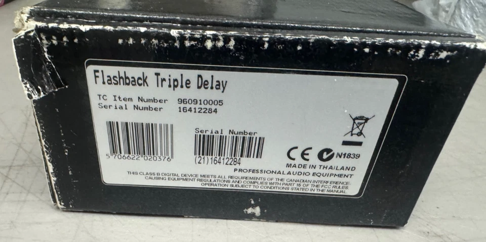 TC ELECTRONIC FLASHBACK TRIPLE DELAY GITARRENPEDAL - Perfekt! - Bild 2 von 4
