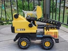 Tonka Vintage Pressed Steel Crane Truck Construction Vehicle Toy Yellow Black