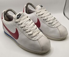 Nike Cortez Forrest Gump White Red Blue Leather Sneakers Womens 7.5