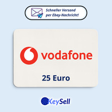 Vodafone Guthaben 25&euro; Euro Digitaler Gutschein Gift Geschenk Code via E-Mail