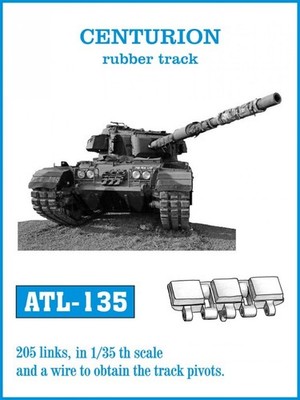 CENTURION rubber track - Friul Ketten / 1:35 - ATL-135
