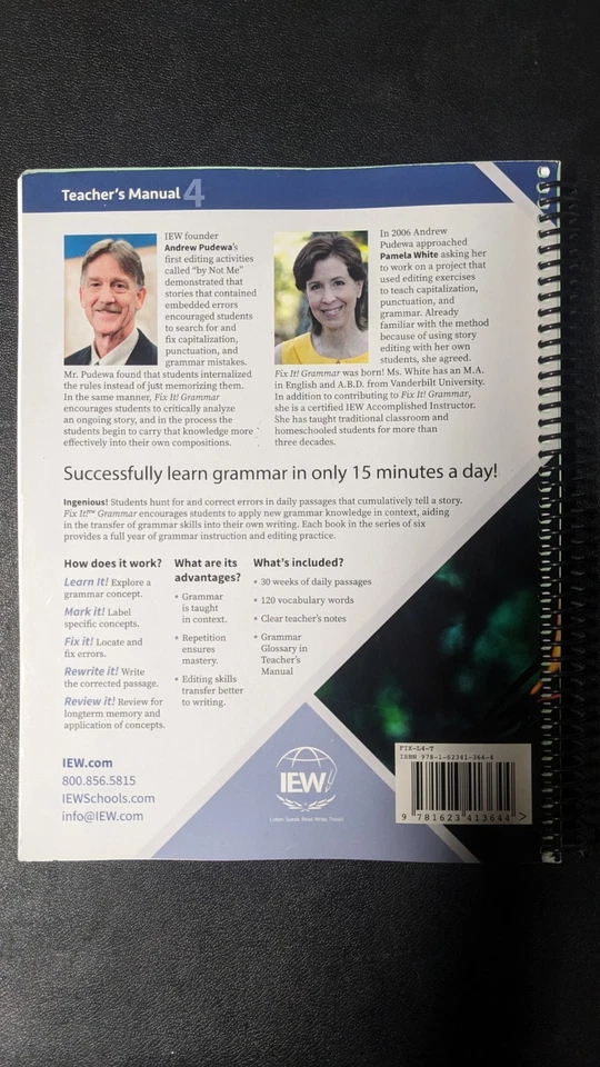 Fix It! Grammer Teachers Manual Level 4 Mowgli And Shere Khan - Image 2 of 2