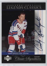 2004 Upper Deck Legends Classics Classic Signatures Andy Bathgate Auto HOF jg3