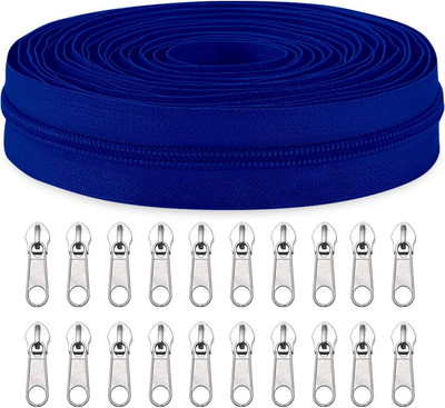 Nylon Coil Reißverschlüsse 9m 20 Stück Schieber DIY Nähen Schneider Tasche Kleid