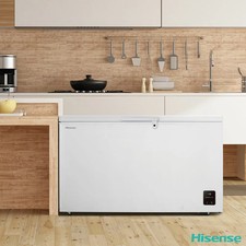 Hisense 440L Chest Freezer White Large Capacity E Rated Deep Storage UK Home