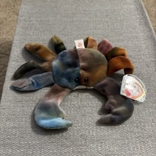 Ty Claude the Crab Beanie Baby   Rare Retired Ocean-Themed Collector Plush 
