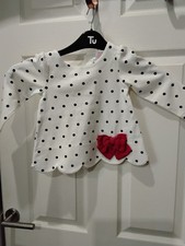 Maggie & zoe Baby Girls Long Sleeve Top Aged 12-18mths