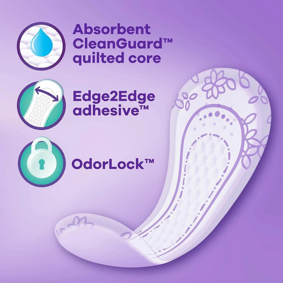 Pantiliners Always Radiant, Regular, Sin Perfume, 48 Forros (Pack de 2) Foto 4 de 4