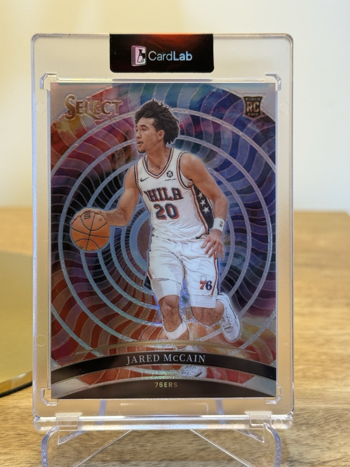 2024-25 Panini Select Jared McCain #1 RC Rookie Color Wheel Case Hit SSP