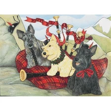 Pipsqueak Productions C936 Scottish Terriers Christmas Boxed Cards - Pack of 10