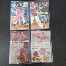 Lot Of 4 CBS Special Rock N 50s  60s Cassette Tapes: Hop, Shakin', Magic, Kicks