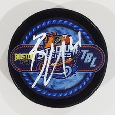BRAYDEN POINT SIGNED TAMPA BAY LIGHTNING STADIUM SERIES HOCKEY PUCK NHL W/LOA